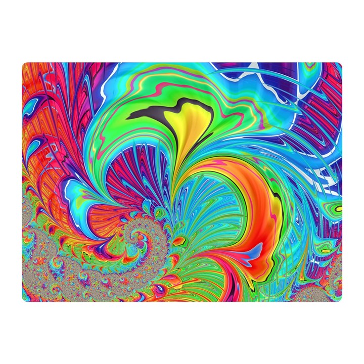 Fractal Art Psychedelic Fantasy Double Sided Flano Blanket (Mini) 