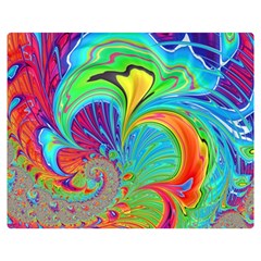 Fractal Art Psychedelic Fantasy Double Sided Flano Blanket (medium)  by Pakrebo