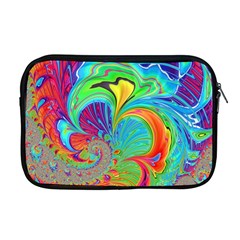 Fractal Art Psychedelic Fantasy Apple Macbook Pro 17  Zipper Case by Pakrebo