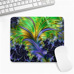 Fractal Gothic Dark Texture Large Mousepads by Pakrebo