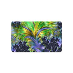 Fractal Gothic Dark Texture Magnet (name Card) by Pakrebo