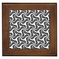 Soft Pattern Repeat Monochrome Framed Tiles by Pakrebo