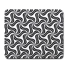 Soft Pattern Repeat Monochrome Large Mousepads by Pakrebo