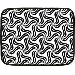 Soft Pattern Repeat Monochrome Double Sided Fleece Blanket (mini)  by Pakrebo