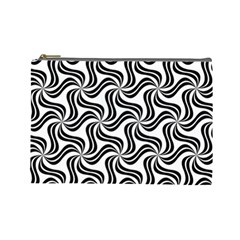 Soft Pattern Repeat Monochrome Cosmetic Bag (large) by Pakrebo