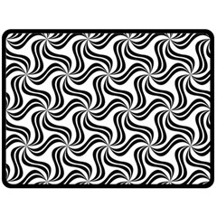 Soft Pattern Repeat Monochrome Fleece Blanket (large)  by Pakrebo