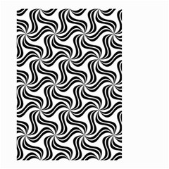 Soft Pattern Repeat Monochrome Small Garden Flag (two Sides) by Pakrebo