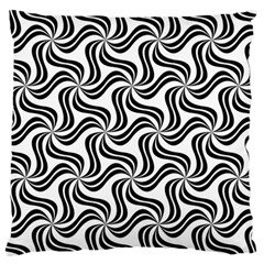 Soft Pattern Repeat Monochrome Large Cushion Case (one Side) by Pakrebo