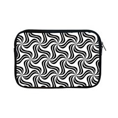 Soft Pattern Repeat Monochrome Apple Ipad Mini Zipper Cases by Pakrebo