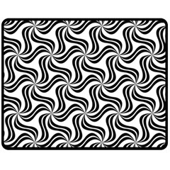 Soft Pattern Repeat Monochrome Double Sided Fleece Blanket (medium)  by Pakrebo