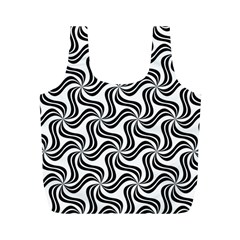 Soft Pattern Repeat Monochrome Full Print Recycle Bag (m) by Pakrebo