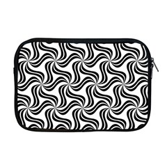 Soft Pattern Repeat Monochrome Apple Macbook Pro 17  Zipper Case by Pakrebo