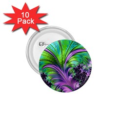 Fractal Art Artwork Feather Swirl 1 75  Buttons (10 Pack) by Pakrebo