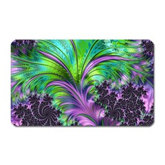 Fractal Art Artwork Feather Swirl Magnet (rectangular) by Pakrebo