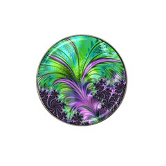 Fractal Art Artwork Feather Swirl Hat Clip Ball Marker by Pakrebo