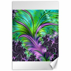 Fractal Art Artwork Feather Swirl Canvas 20  X 30  by Pakrebo