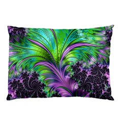 Fractal Art Artwork Feather Swirl Pillow Case by Pakrebo