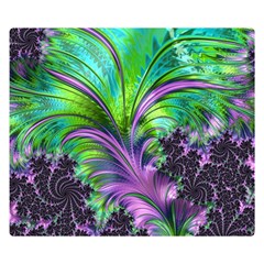 Fractal Art Artwork Feather Swirl Double Sided Flano Blanket (small)  by Pakrebo