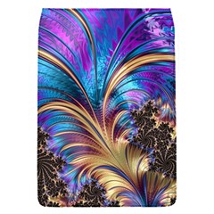 Fractal Feather Swirl Purple Blue Removable Flap Cover (s) by Pakrebo