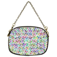 Geometric Floral Shape Geometrical Chain Purse (one Side) by Pakrebo