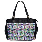 Geometric Floral Shape Geometrical Oversize Office Handbag Front