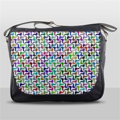 Geometric Floral Shape Geometrical Messenger Bag by Pakrebo