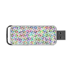 Geometric Floral Shape Geometrical Portable Usb Flash (two Sides) by Pakrebo