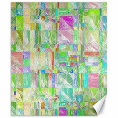 Pastel Quilt Background Texture Canvas 8  X 10  by Pakrebo