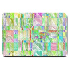 Pastel Quilt Background Texture Large Doormat  by Pakrebo