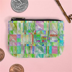 Pastel Quilt Background Texture Mini Coin Purse by Pakrebo