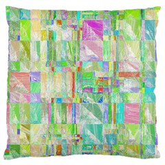 Pastel Quilt Background Texture Large Cushion Case (two Sides) by Pakrebo