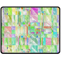 Pastel Quilt Background Texture Double Sided Fleece Blanket (medium)  by Pakrebo