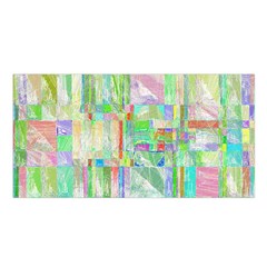 Pastel Quilt Background Texture Satin Shawl by Pakrebo