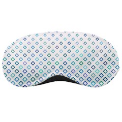 Square Pattern Geometric Blue Sleeping Masks by Pakrebo