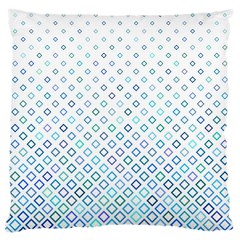 Square Pattern Geometric Blue Large Cushion Case (one Side) by Pakrebo