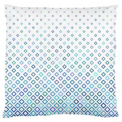 Square Pattern Geometric Blue Large Flano Cushion Case (one Side)