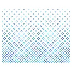 Square Pattern Geometric Blue Double Sided Flano Blanket (medium)  by Pakrebo