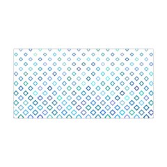 Square Pattern Geometric Blue Yoga Headband by Pakrebo