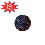 Fractal Art Artwork Globular 1  Mini Buttons (100 pack)  Front