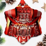 Mechanical Droid Mandelbulb Snowflake Ornament (Two Sides) Front