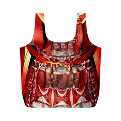 Mechanical Droid Mandelbulb Full Print Recycle Bag (m) by Pakrebo