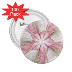 Pink Blue Flower Blossom Rose 2 25  Buttons (100 Pack)  by Pakrebo