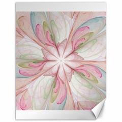 Pink Blue Flower Blossom Rose Canvas 12  X 16  by Pakrebo