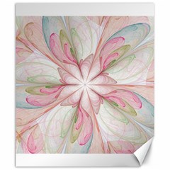 Pink Blue Flower Blossom Rose Canvas 20  X 24  by Pakrebo