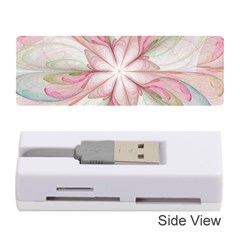 Pink Blue Flower Blossom Rose Memory Card Reader (stick) by Pakrebo