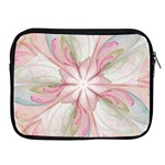 Pink Blue Flower Blossom Rose Apple iPad 2/3/4 Zipper Cases Front