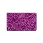 Purple Pattern Background Magnet (Name Card) Front