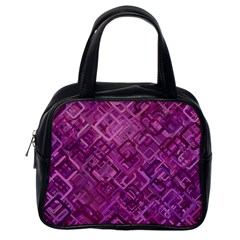 Purple Pattern Background Classic Handbag (one Side) by Pakrebo