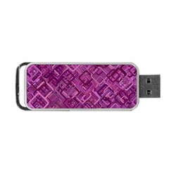 Purple Pattern Background Portable Usb Flash (two Sides) by Pakrebo