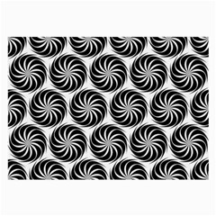 Pattern Swirl Spiral Repeating Large Glasses Cloth by Pakrebo